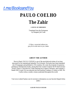 The Zahir, (PAULO COELHO).pdf